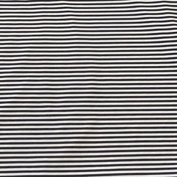 Brisa Black and white striped short sleeve top 1X - Picture 2 of 4